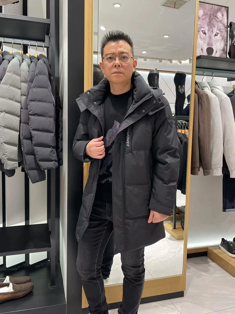 Septwolves/七匹狼2023冬季福利款中长羽绒服（8536）原价2599