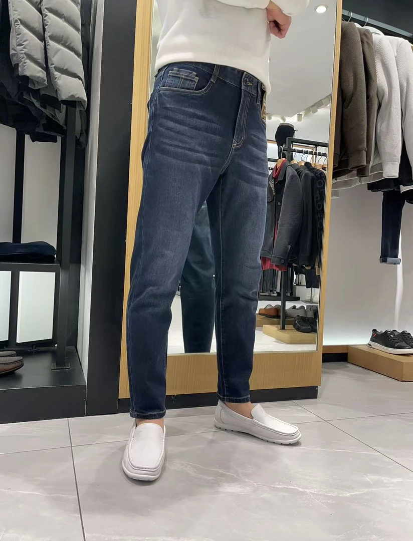 Septwolves/七匹狼2023秋冬福利款九分牛仔裤（3612）原价799