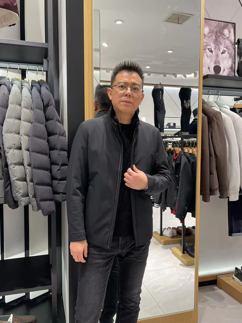 Septwolves/七匹狼2022可脱内胆吊面毛皮上衣（3614）原价3599