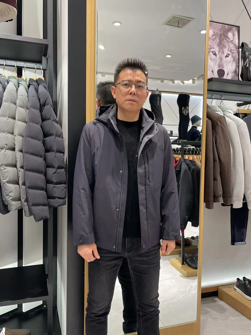 Septwolves/七匹狼2024可脱内胆吊面毛皮上衣（3271）