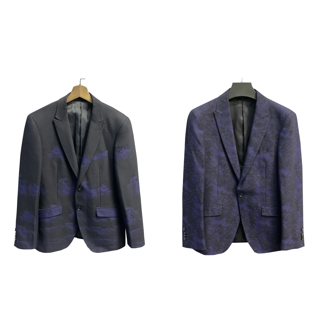 堡家【迪爵诺LEGGIUNO】意大利进口美丽诺羊毛藏青色秋冬单西80051A