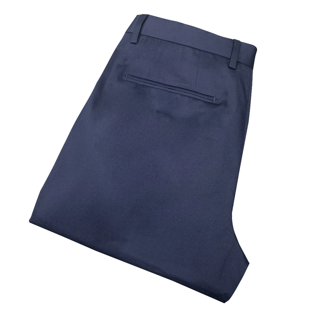 鸟【冰丝无痕速干】藏青色男士百搭微弹春夏秋薄商务休闲裤XK094