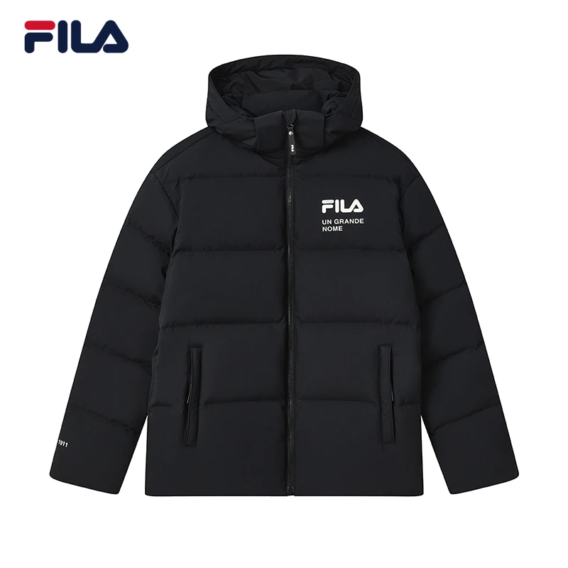 FILA斐乐官方情侣运动羽绒服2023冬季新宽松短款保暖男女加厚上衣