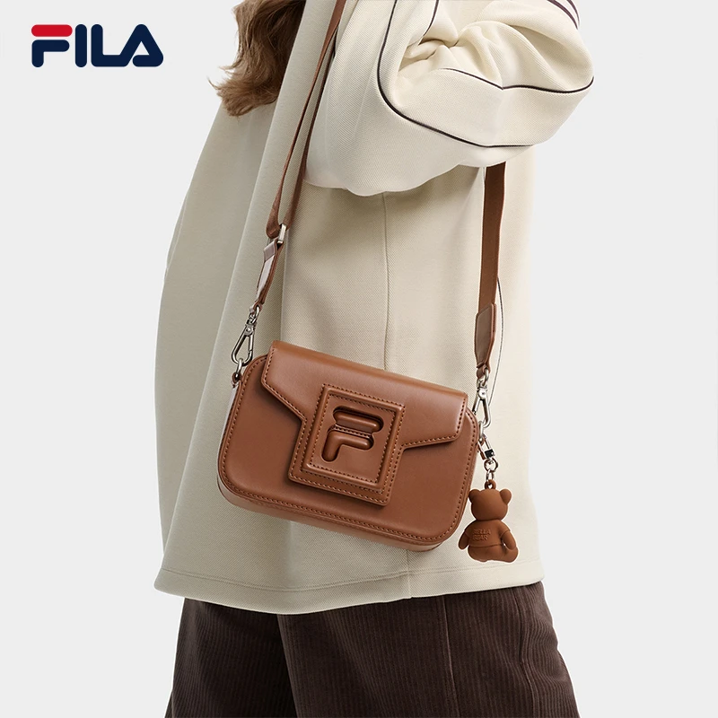 FILA 斐乐官方女包挎包2024秋季新款时尚休闲小方包单肩包盒子包