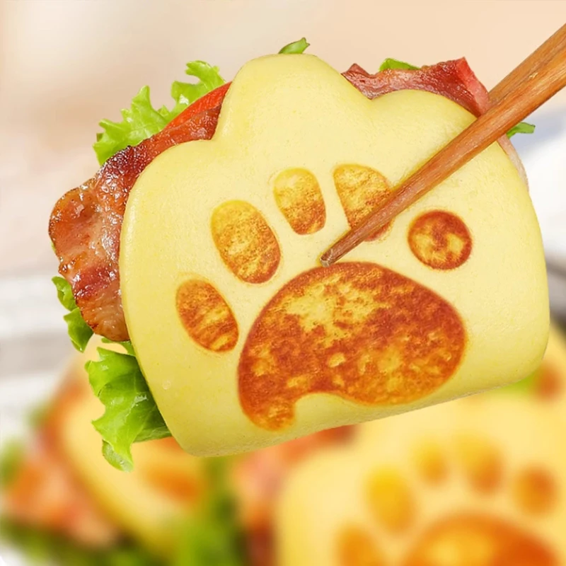 儿童早餐半成品荷叶饼肉夹馍饼胚学生馒头速冻面点食虎扒包