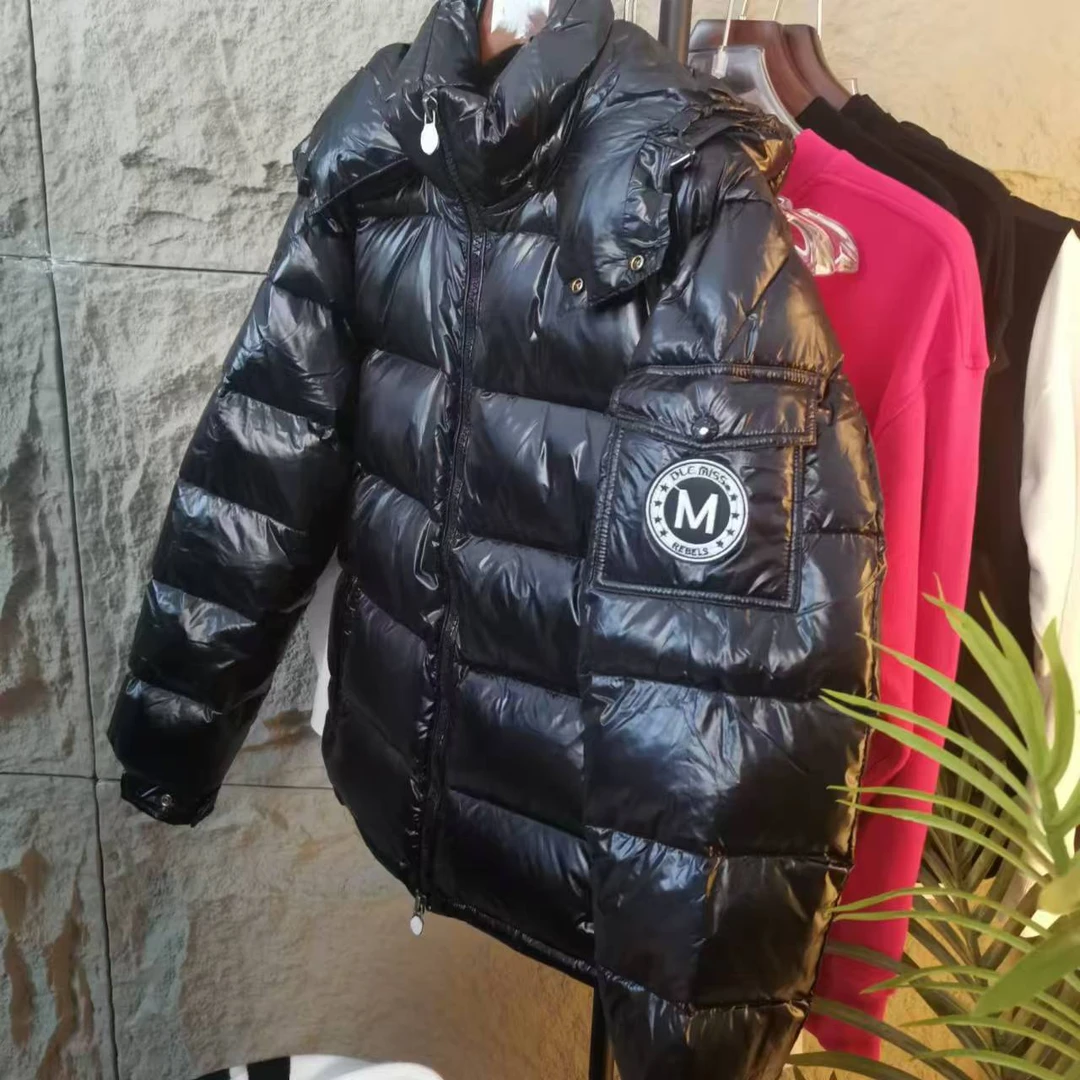 【阿牛欧品】8889织带玛雅新款连帽加厚羽服夹克外套