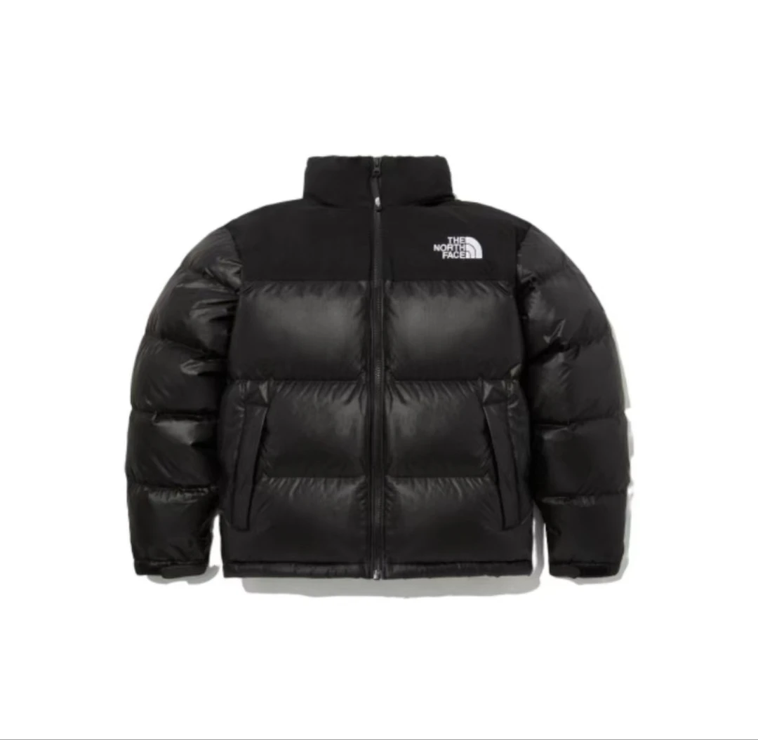 【新品】23新款拼接字母刺绣立领加厚加绒冬季鹅绒羽绒服情侣款潮服