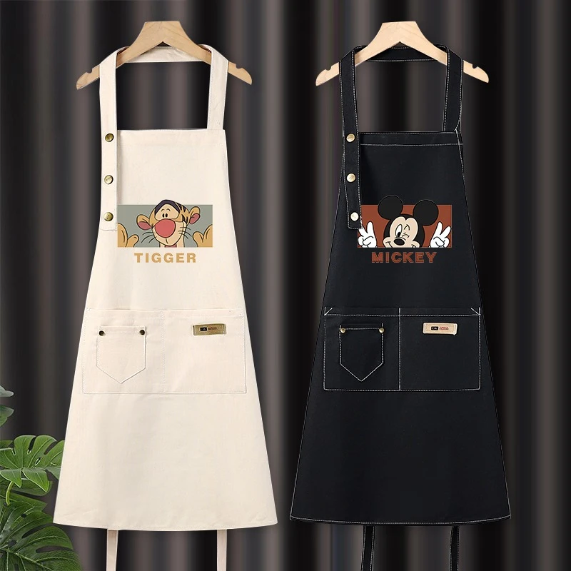 做饭围裙厨房家用纯棉工作服女网红同款餐饮专用新款女款防水厨房