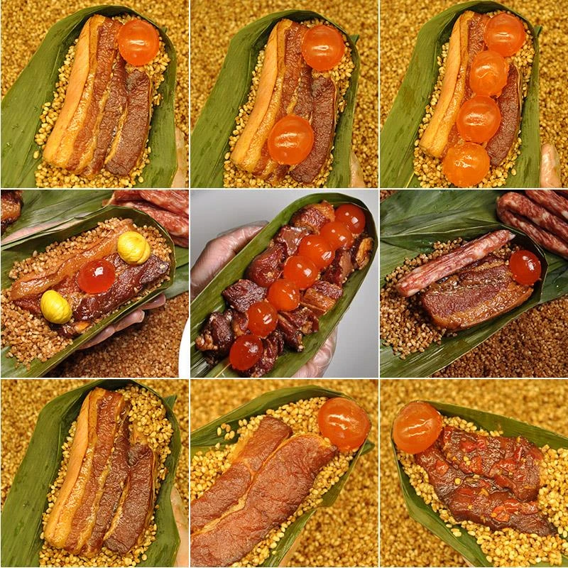 糯糯大方蛋黄肉粽,新鲜现做，无防腐无添加250g/500g/600g/30葱0g