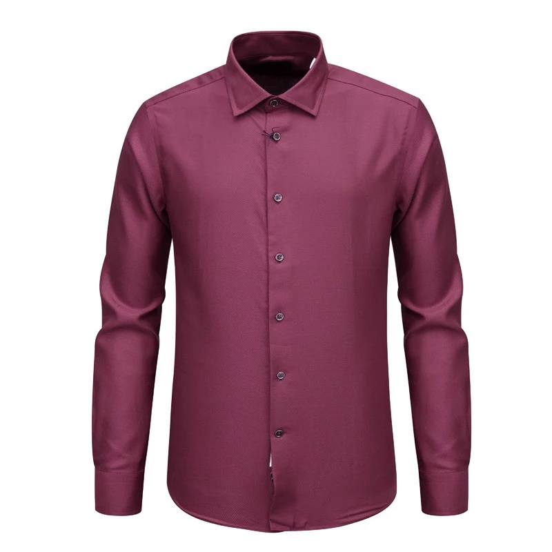 F3108【100高支高密纯棉】棉恺男长袖衬衫棉 经典斜纹 免烫挺阔有型