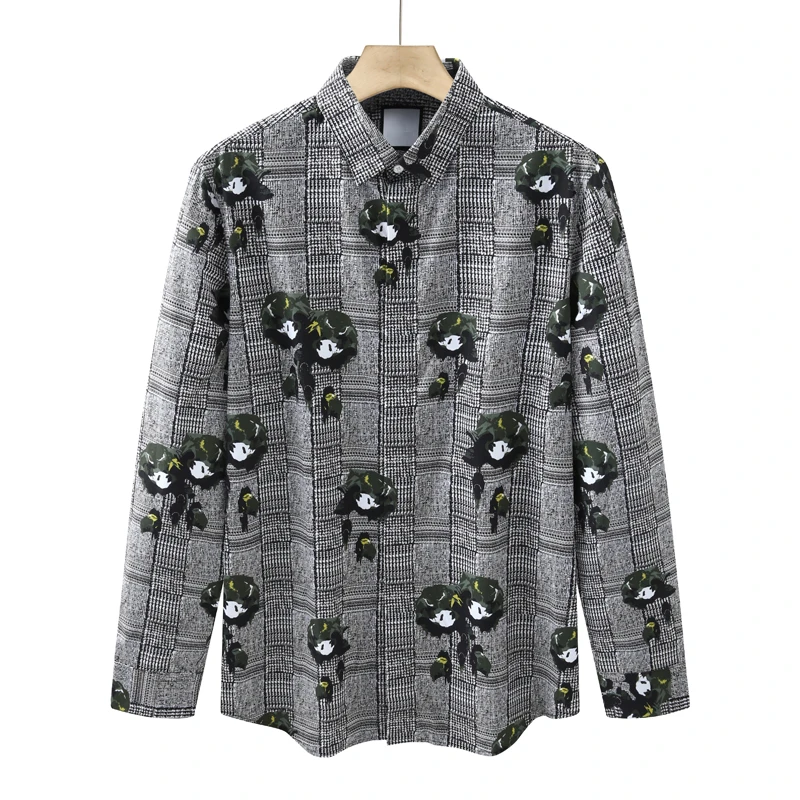 CA886机场货 卡 春秋男式长袖衬衫 棉意大利面料百搭商务休闲上衣