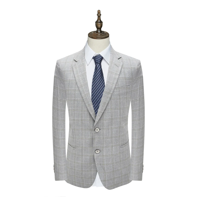 AS153奥 春秋男西服 两粒扣后中开衩商务西装外套 C21D28020073