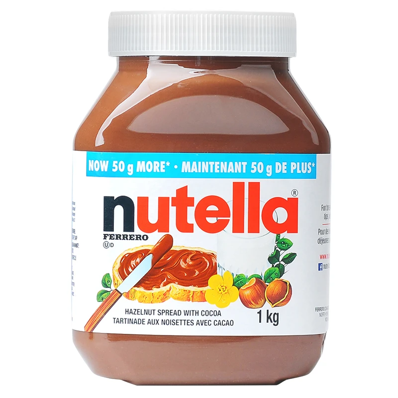 能多益原装进口能多益Nutella榛子可可巧克力酱1000g面包早餐350g