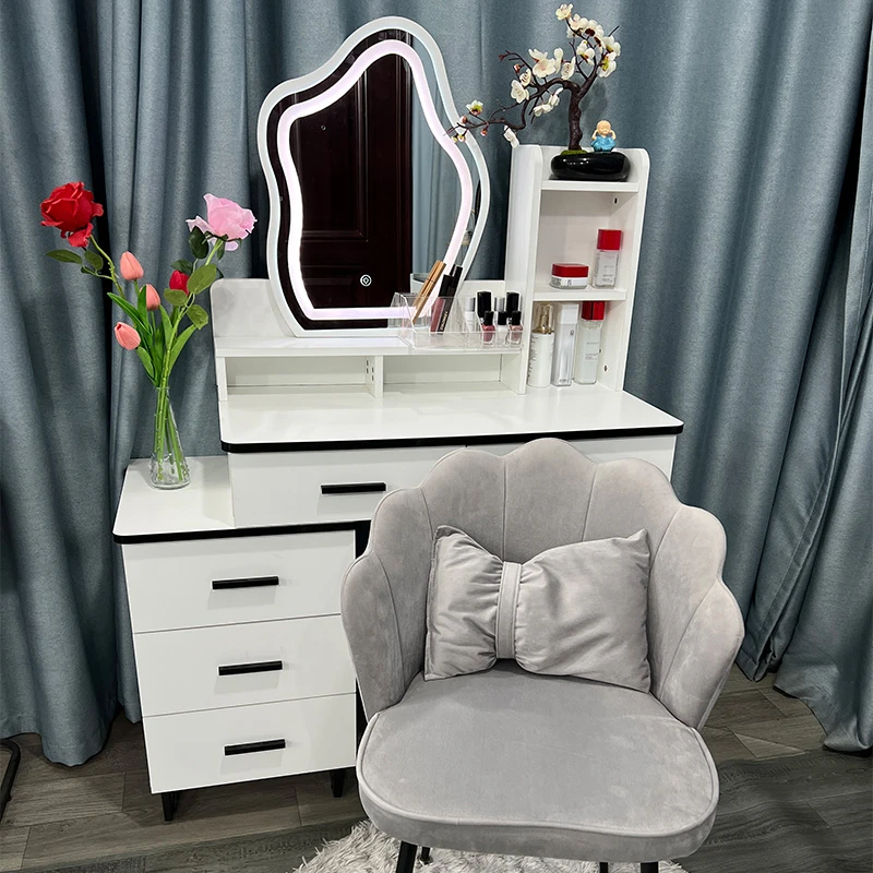 2025新款梳妆台卧室家用轻奢简约高级感小型收纳柜一体网红ins