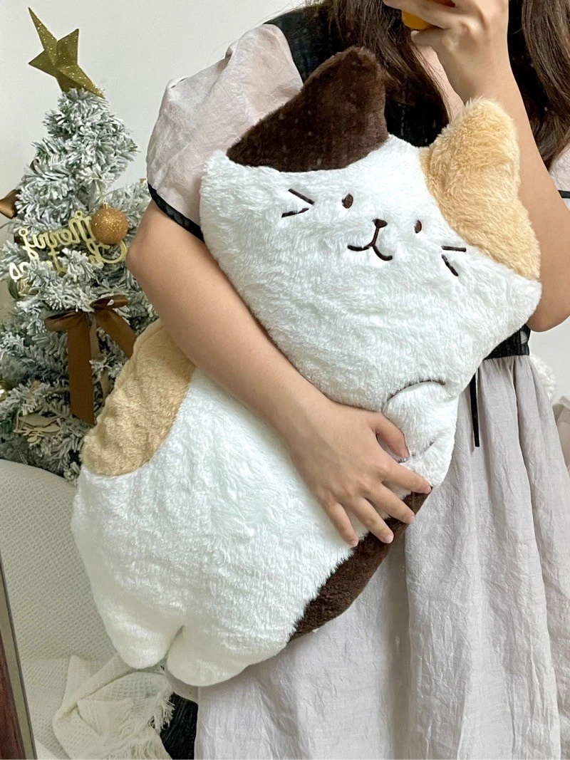 可爱卡通三花猫抱枕一个毛绒玩具女生睡觉玩偶宿舍学生超软腰靠