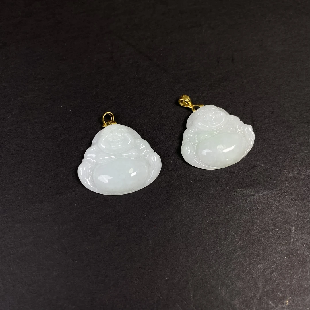 天然A货缅甸翡翠佛公吊坠A308—多样性发一件