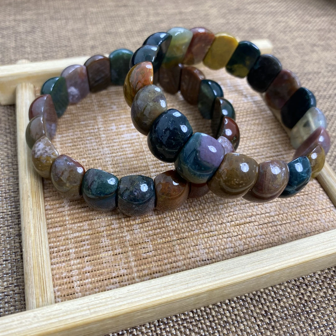 瑕疵处理天然玛瑙甘文草玛瑙手排女款时尚精美款A471—多样性发