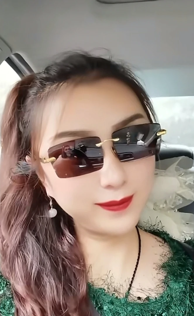 天然水晶石头镜微棉微石纹，养眼护眼润目无框百搭时尚个性潮流