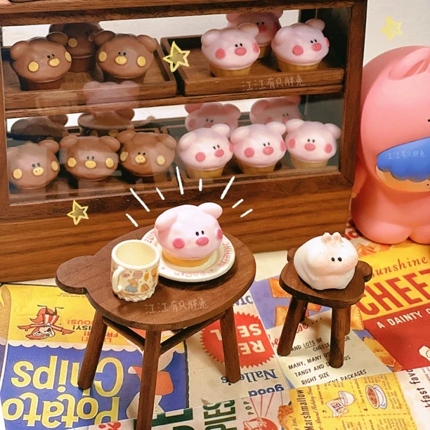 【喜乐定制】猪猪麦芬!!!Diy创意手工食玩摆件配件