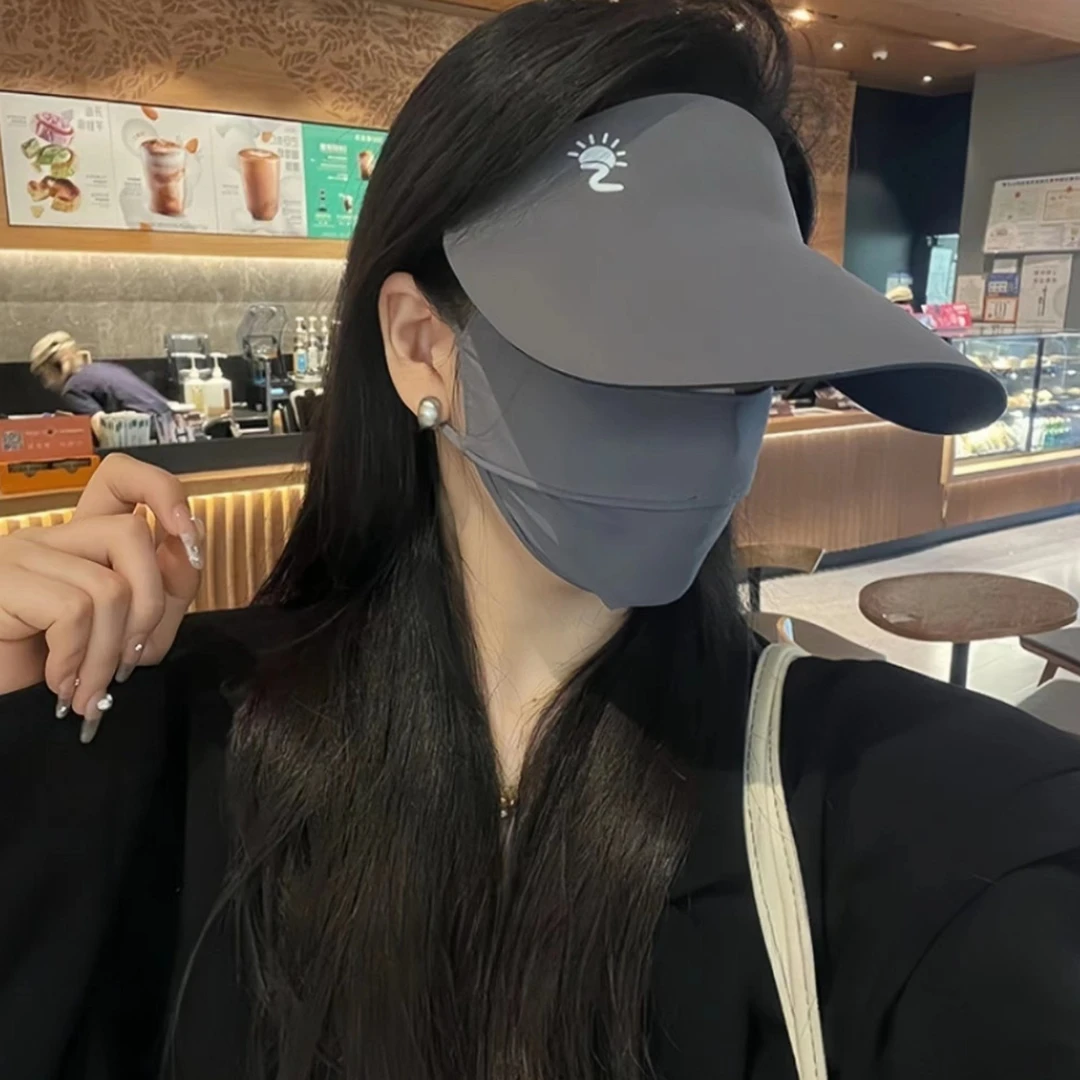 【无感亲子款空顶帽】2023款防紫外线户外运动遮脸无顶太阳帽子女