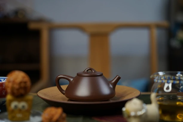 双溪陶紫砂【子冶石瓢壶】原矿老紫泥 容量200cc