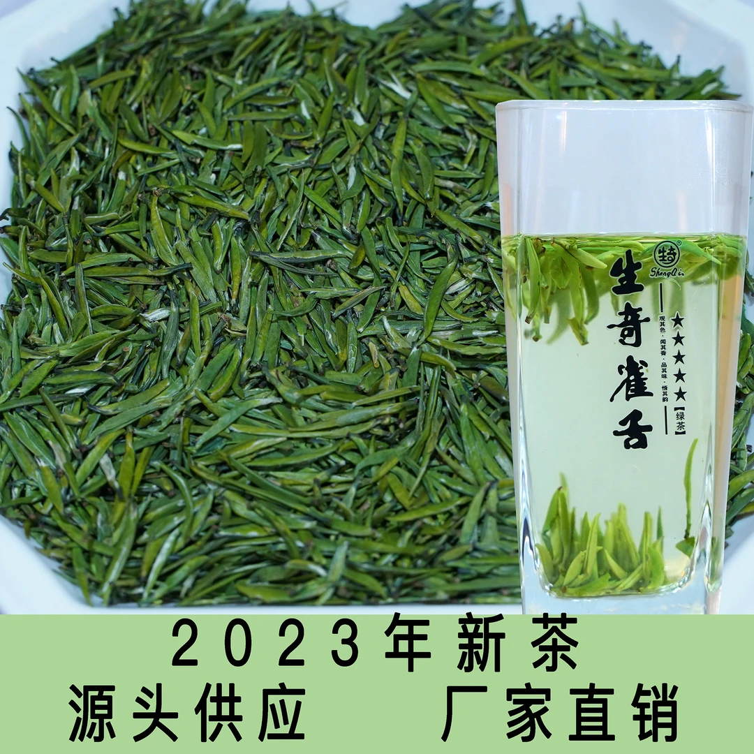 2023年采摘新茶厂家直销【生奇雀舌】250g