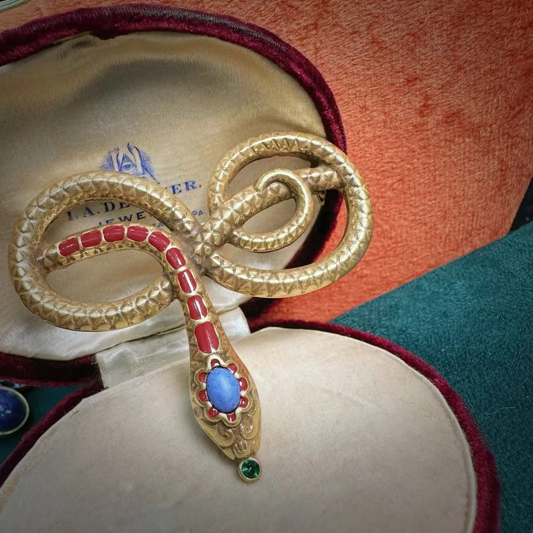 铜合金胸针 蛇年限定【盘蛇A051】中古vintage 轻奢