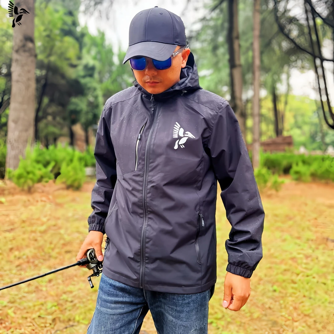 ESSE冲锋衣春秋2023新款户外轻运动防水男女款登山服拉链机能外套