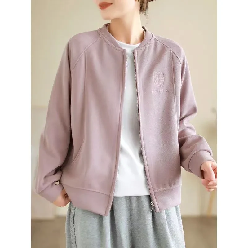 春秋薄款卫衣女2024新款秋季爆款拉链开衫外套时尚外穿上衣