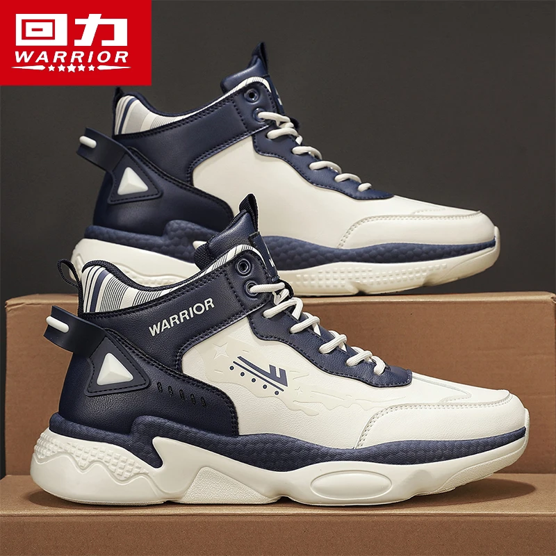 回力春季跑步运动鞋2024新款男士休闲厚底增高学生青少年老爹潮鞋