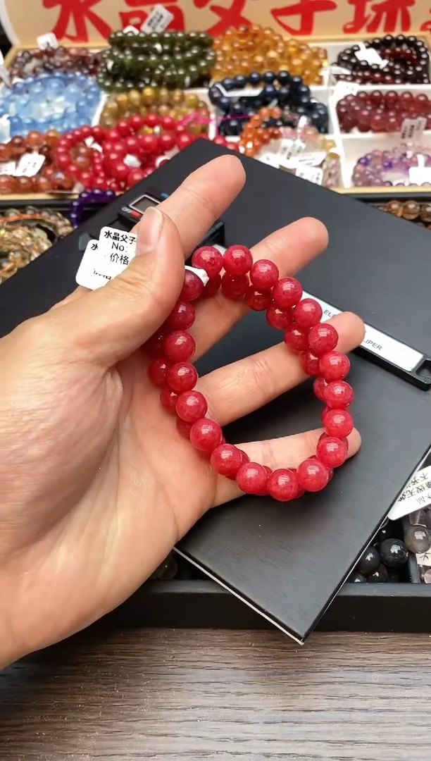 【闪购商品】蔷薇辉石手绳未镶嵌954 樱花10mm+多样性发其一