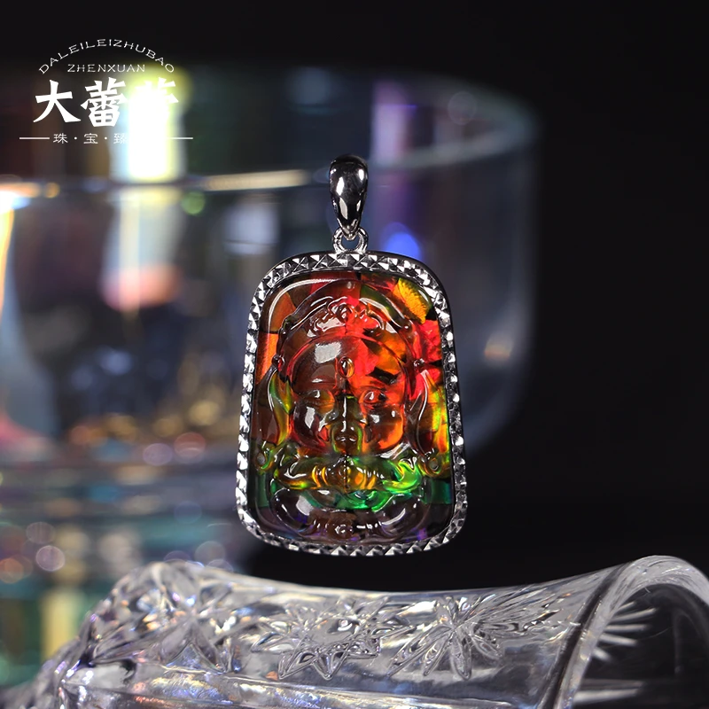 925银银制品 【大蕾蕾推荐】斑彩象神吊坠（多样性发其一）