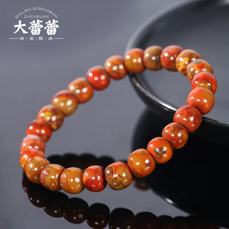 战国红老型单圈手串-多样性发其一