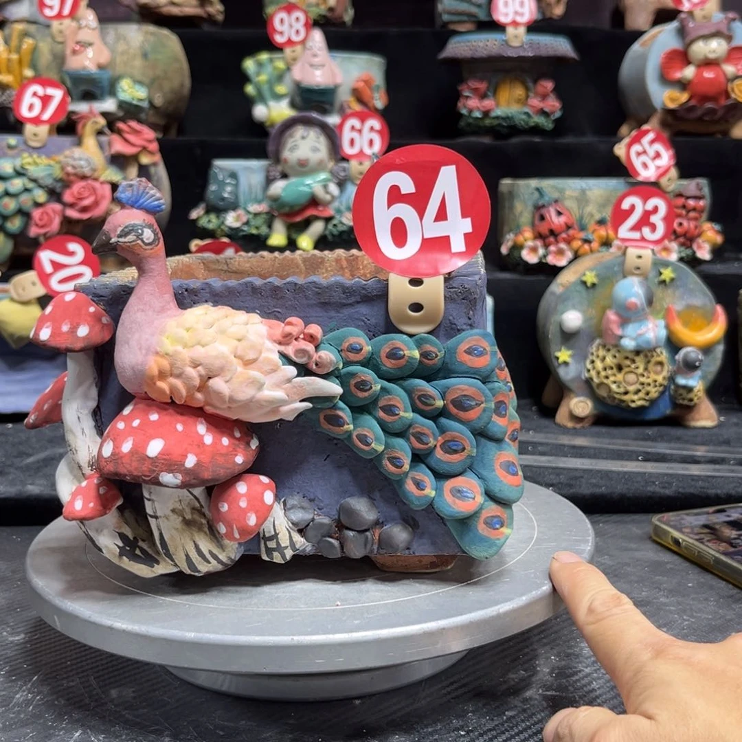 红陶疯****?多肉花盆