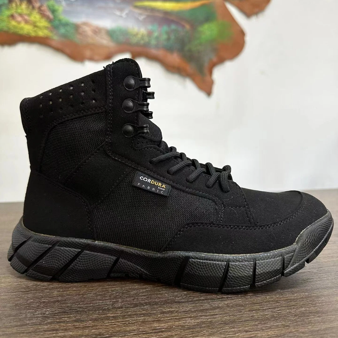 户外鞋高帮鞋男夏超轻马丁靴男士透气耐磨徒步靴工装靴工作鞋男士