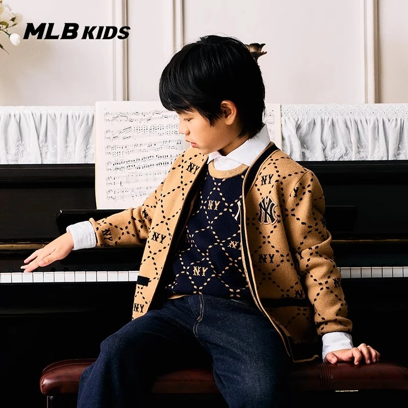 MLB【商场同款】儿童复古休闲开衫时尚外搭童装外套新款7AKCMD134