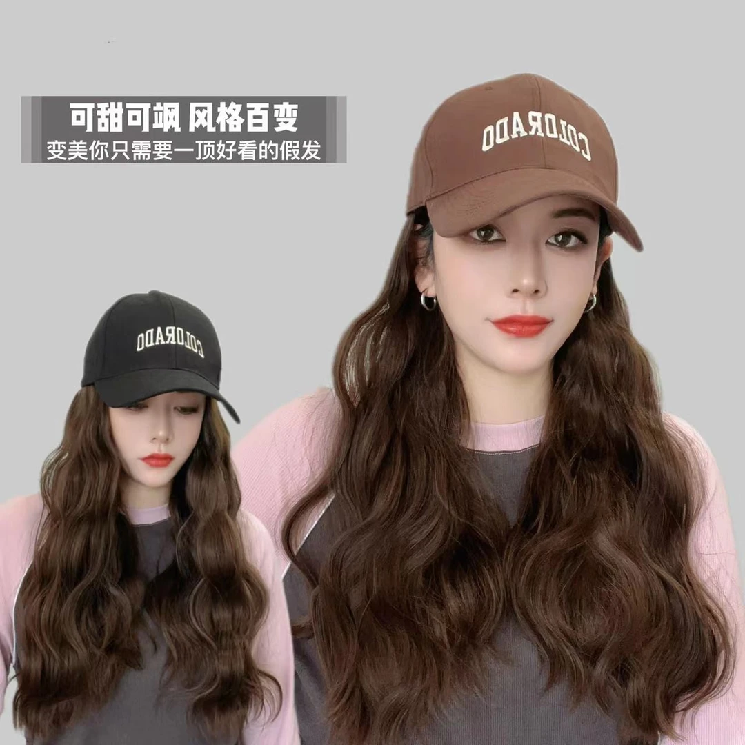 2024年新款全头套帽子假发一体式时尚无痕夏薄款推荐特价自然逼真