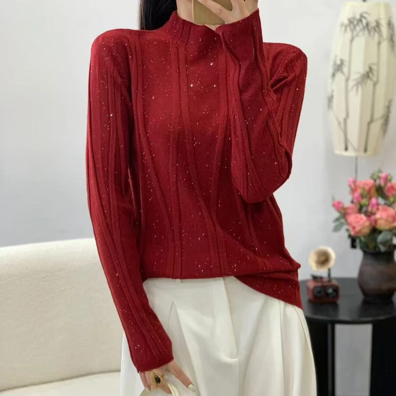 边芙卡新款针织毛衣高级感时尚慵懒内搭显瘦女款温柔气质上衣5510