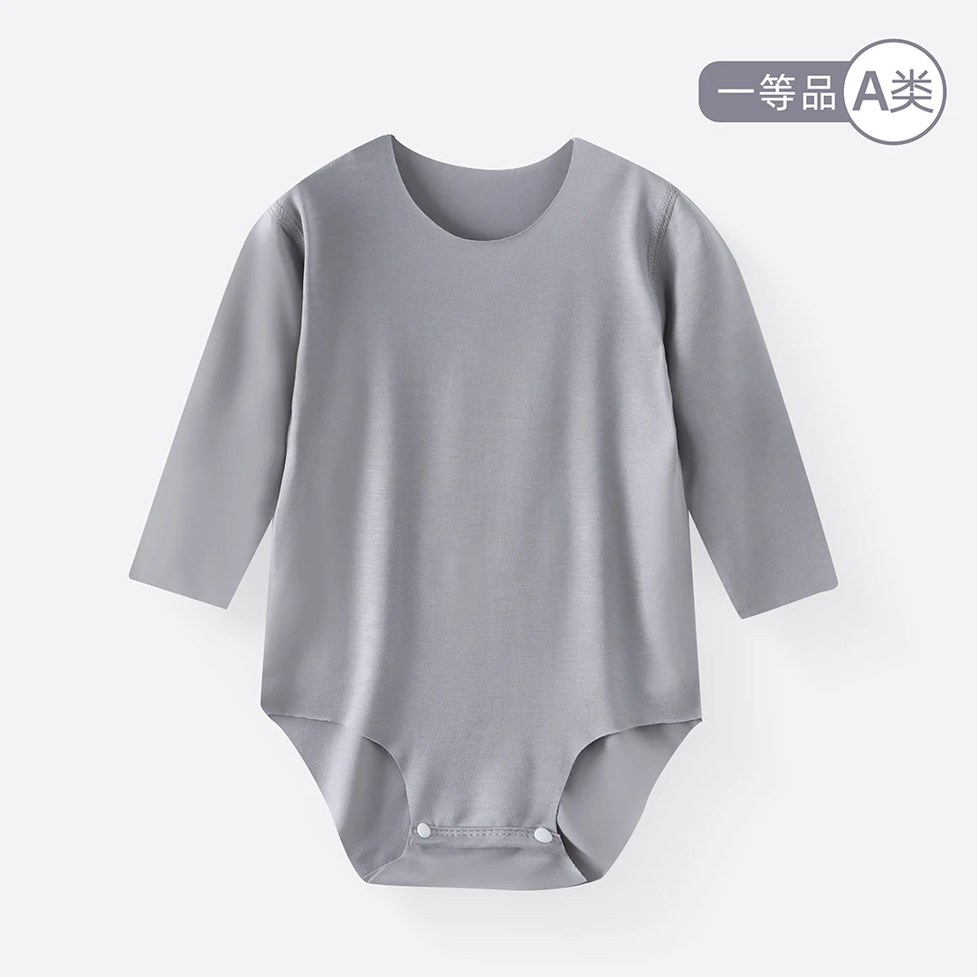 新生儿长袖包屁衣婴儿莫代尔包臀哈衣服薄款宝宝夏季无骨连体衣