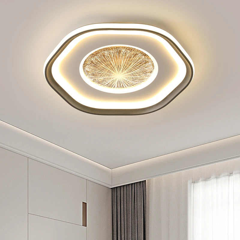 房间灯卧室灯现代简约温馨主卧灯创意个性吸顶灯高级感2024年新款