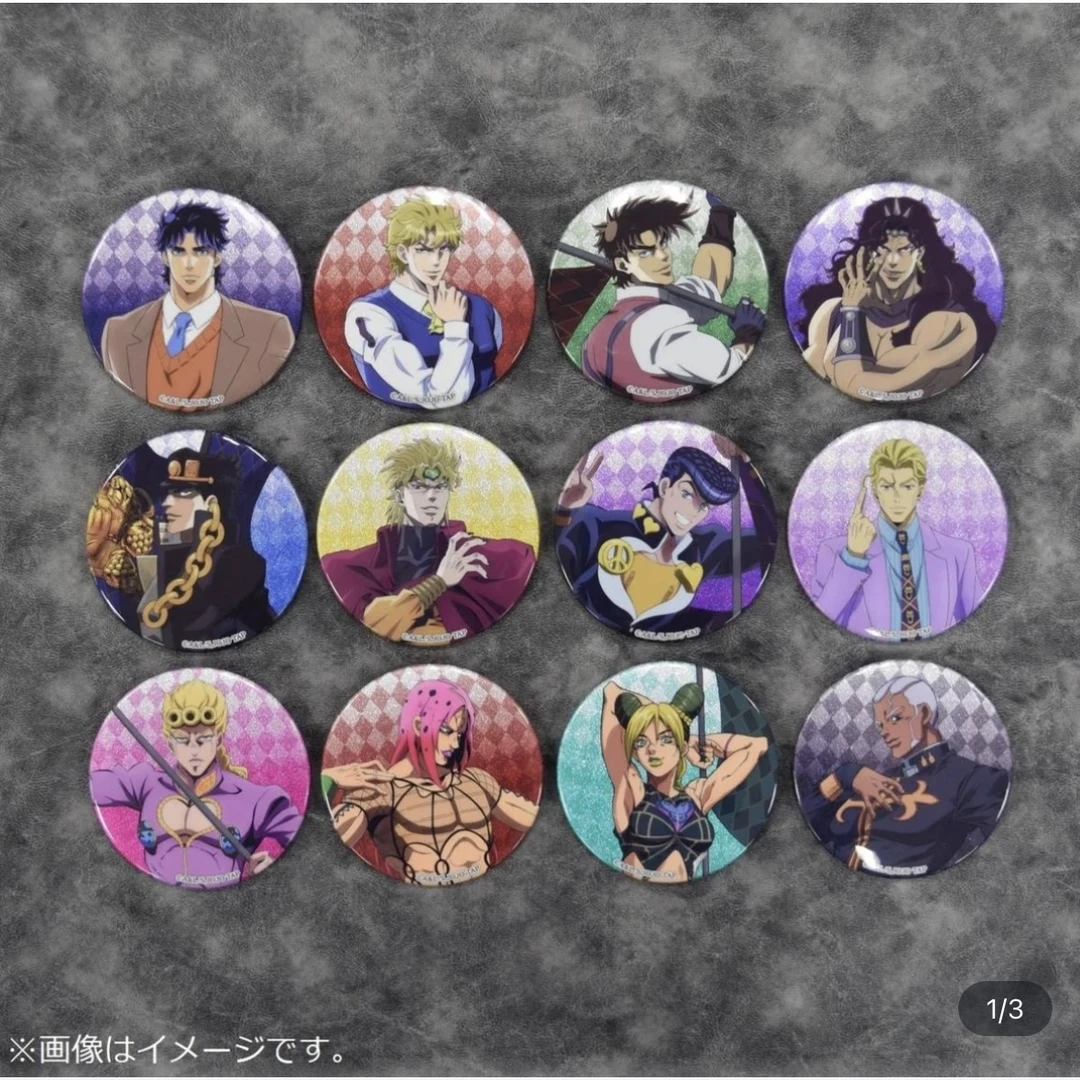 【蘑谷哩】jojo的奇妙冒险 world quizzes展会限定吧唧徽章