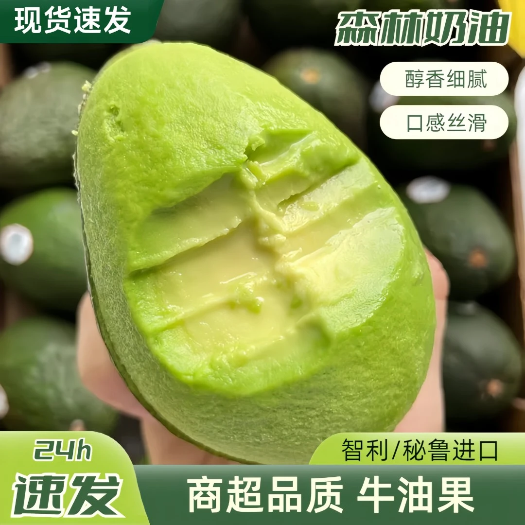 正宗进口甄选牛油果智利/秘鲁进口水果营养健康 宝宝辅食催熟食用
