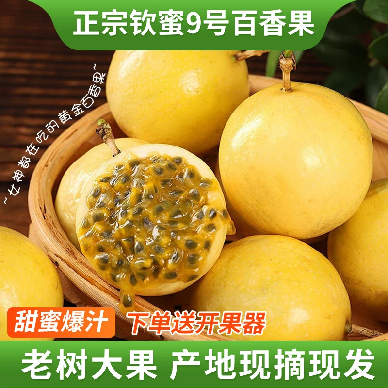 【邮政助农补贴】钦蜜9号黄金百香果水果孕妇新鲜产地直销现摘现发