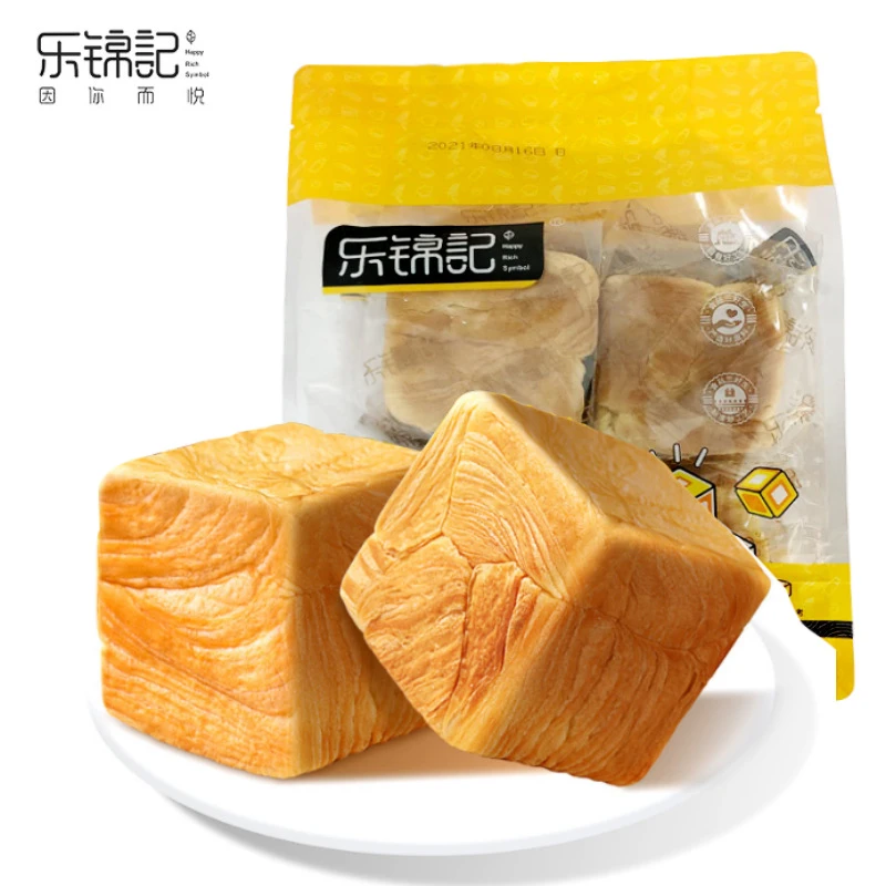 乐锦记魔方生吐司320g手撕面包奶香味早餐软面包零食商超同款批发