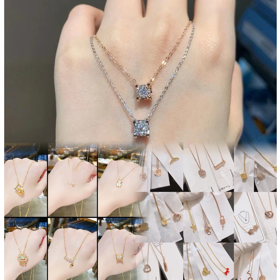 钛钢琉璃项链 混拆链接DIY 高高款项链 手链串串 耳钉 盲拆碰碰碰