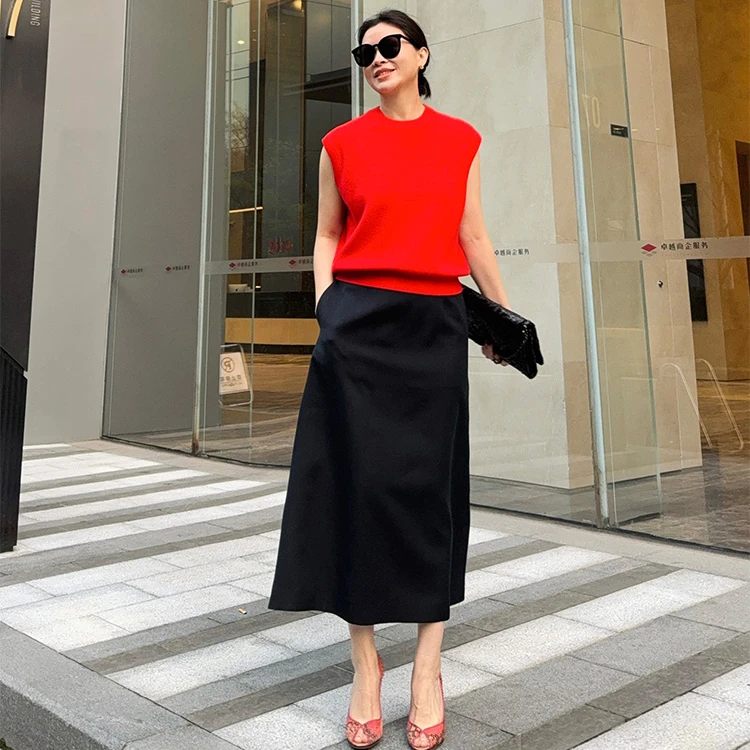 ZZ·DANGDANG【松弛视宴】100羊毛休闲针织马甲百搭新年款10124042