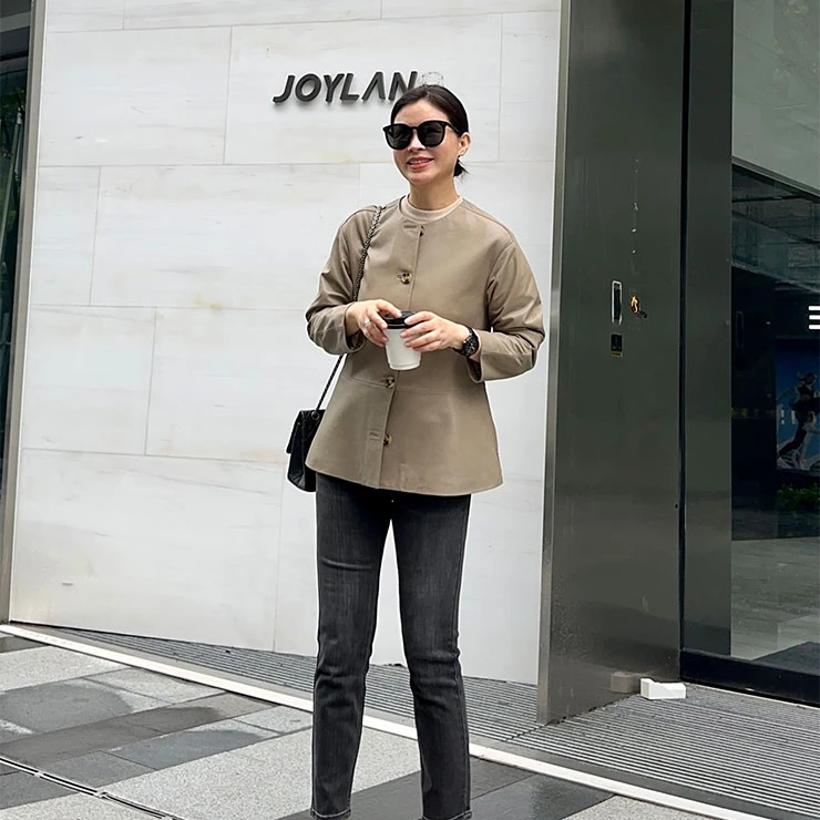 ZZ·DANGDANG休闲百搭紧身九分休闲弹力烟灰黑小脚牛仔裤23023112