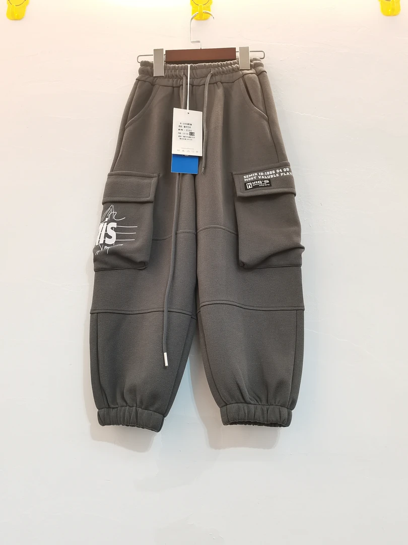 拾装彩衣    中大童110-160工装卫裤休闲裤