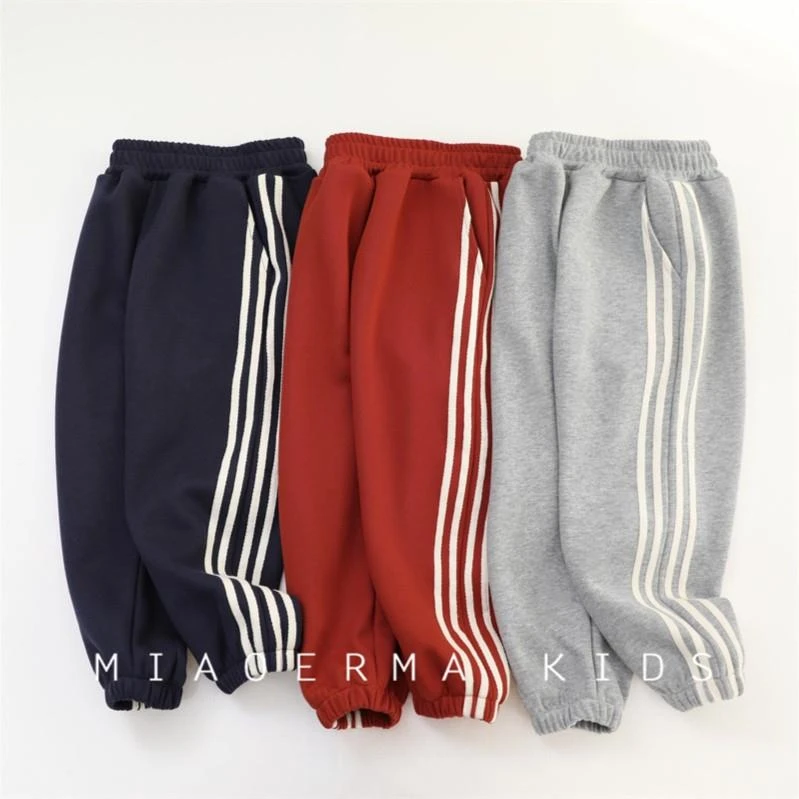 春季儿童经典款拉条运动裤2025男女童百搭运动裤宝宝休闲长裤子