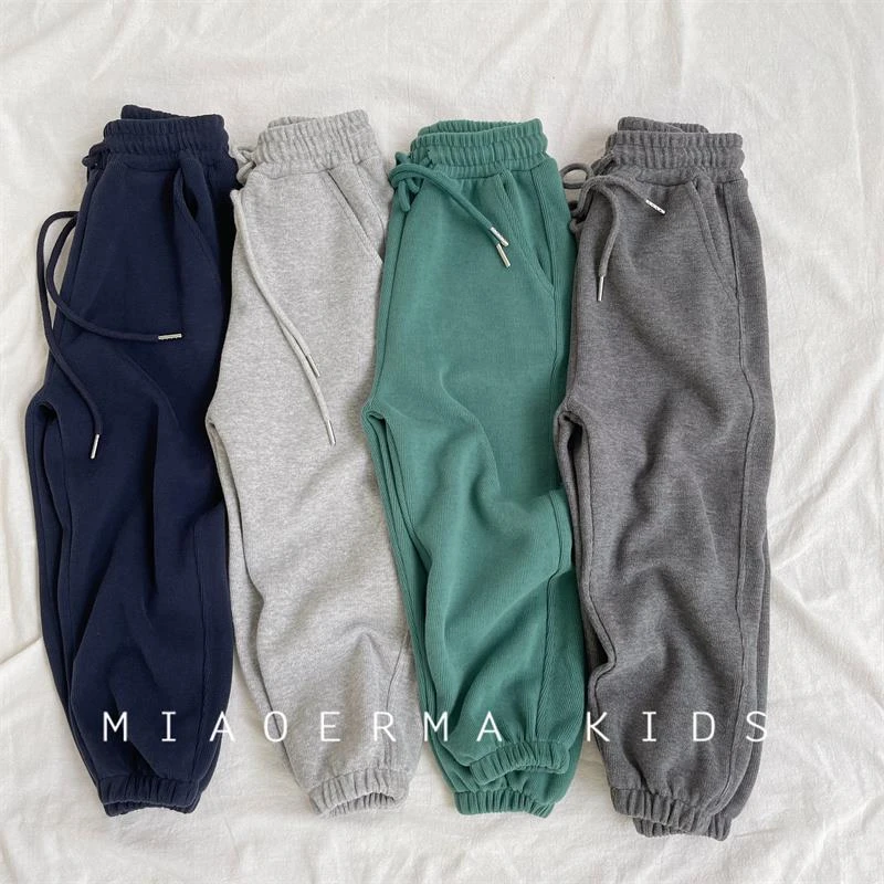 秋装新款休闲运动裤男童春秋百搭休闲裤男孩宝宝洋气卫裤长裤裤子
